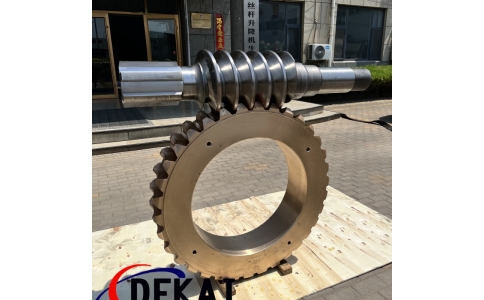 來圖定制圓弧齒625蝸輪蝸桿副帶花鍵錫青銅